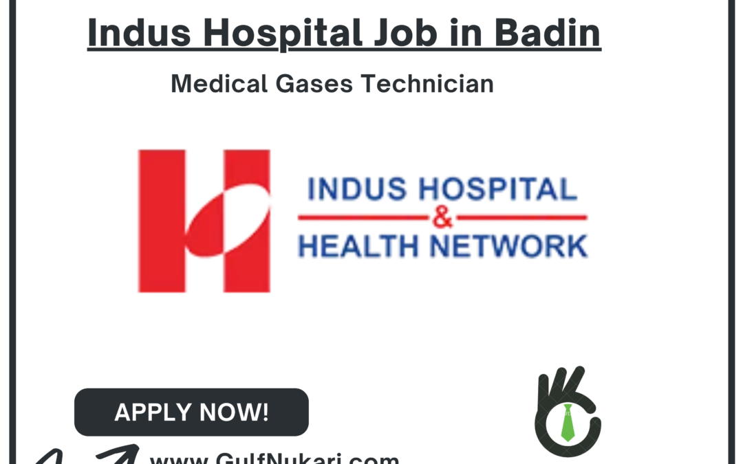 Indus Hospital Medical Gases Technician