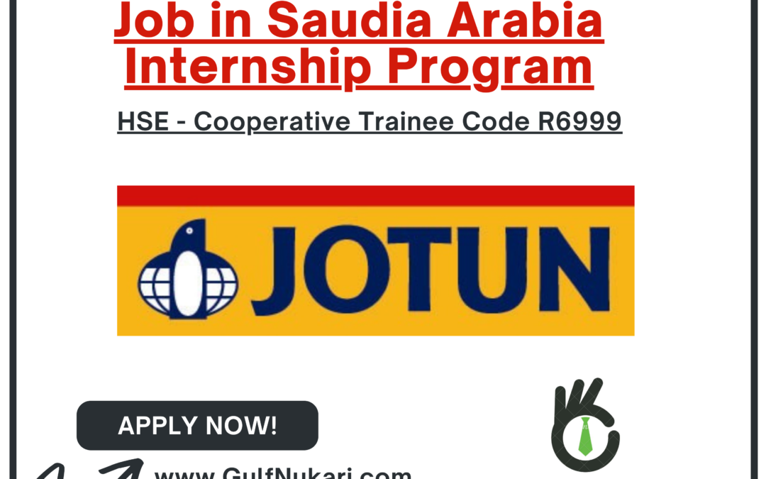 HSE – Cooperative Trainee at Jotun Saudia Co. Ltd.