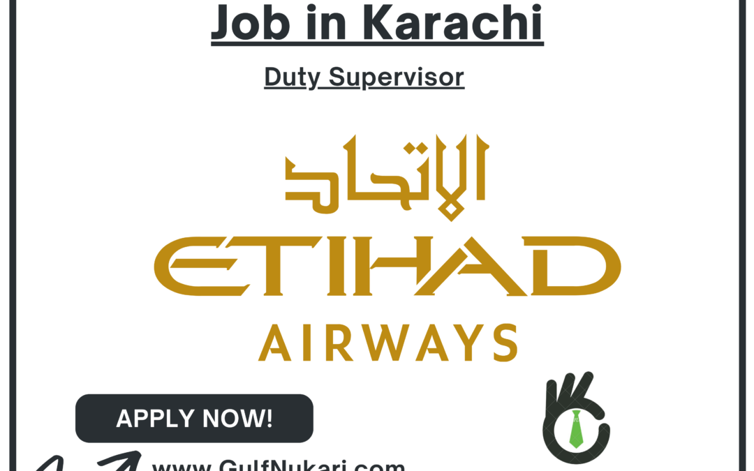 Immediate Hiring for Duty Supervisor in Karachi