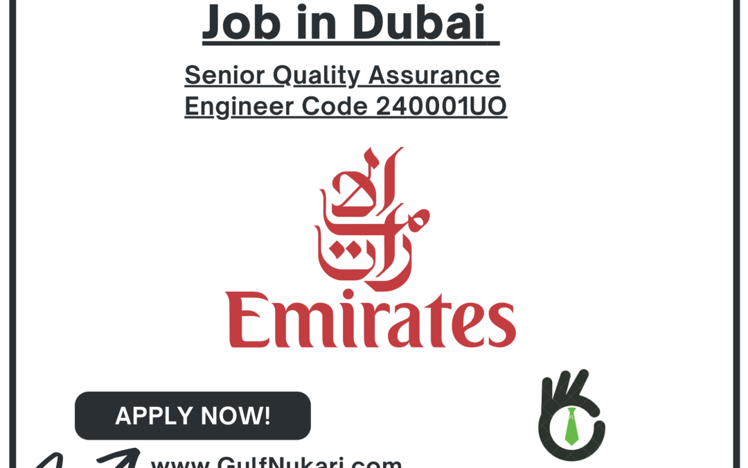 Senior Quality Assurance Engineer in Dubai